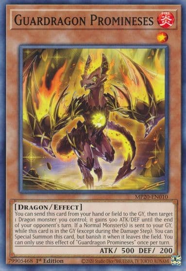 Guardragon Promineses 2020 Tin of Lost Memories Yu-Gi-Oh! card