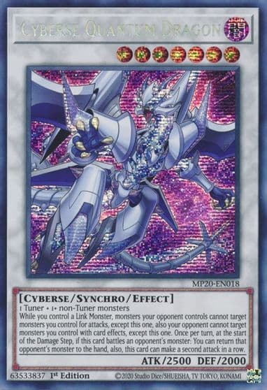 Cyberse Quantum Dragon 2020 Tin of Lost Memories Yu-Gi-Oh! card