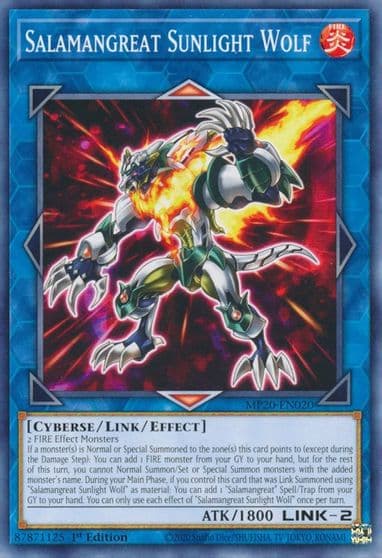 Salamangreat Sunlight Wolf 2020 Tin of Lost Memories Yu-Gi-Oh! card