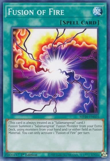 Fusion of Fire 2020 Tin of Lost Memories Yu-Gi-Oh! card