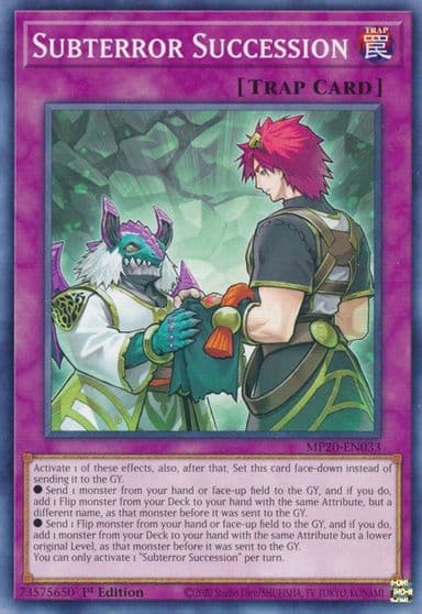 Subterror Succession 2020 Tin of Lost Memories Yu-Gi-Oh! card