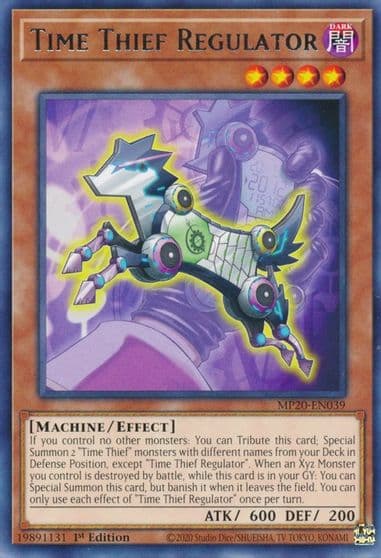 Time Thief Regulator 2020 Tin of Lost Memories Yu-Gi-Oh! card