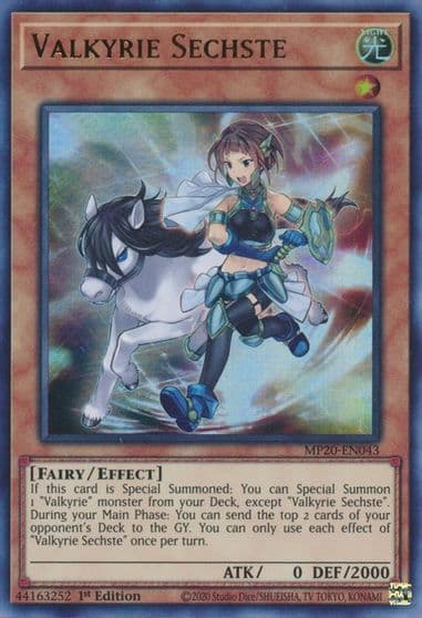 Valkyrie Sechste 2020 Tin of Lost Memories Yu-Gi-Oh! card