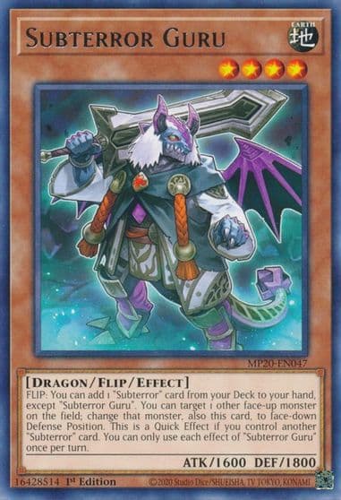 Subterror Guru 2020 Tin of Lost Memories Yu-Gi-Oh! card
