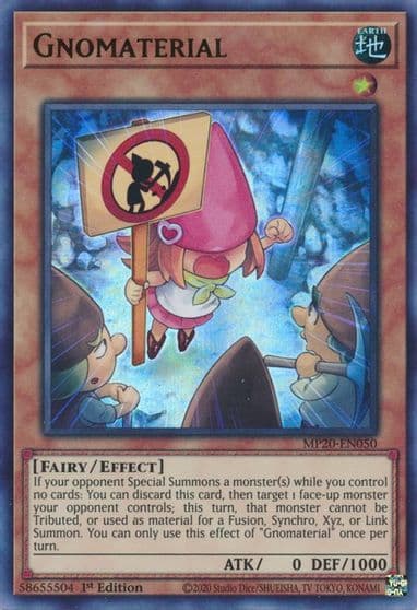 Gnomaterial 2020 Tin of Lost Memories Yu-Gi-Oh! card