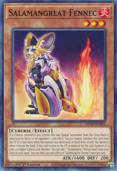 Salamangreat Fennec 2020 Tin of Lost Memories Yu-Gi-Oh! card
