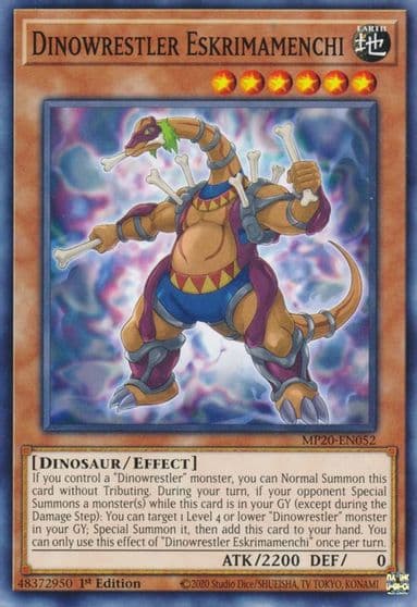 Dinowrestler Eskrimamenchi 2020 Tin of Lost Memories Yu-Gi-Oh! card