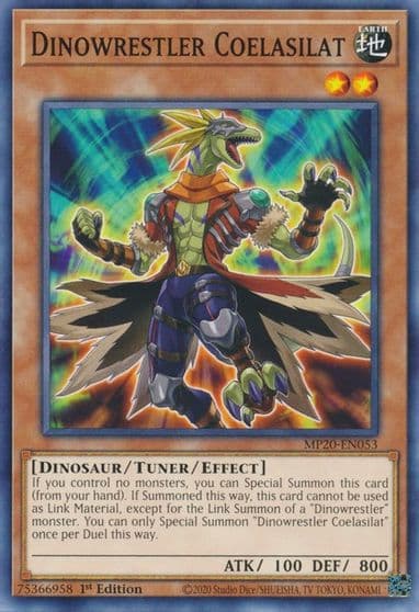Dinowrestler Coelasilat 2020 Tin of Lost Memories Yu-Gi-Oh! card