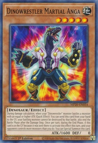 Dinowrestler Martial Anga 2020 Tin of Lost Memories Yu-Gi-Oh! card