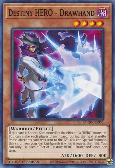 Destiny HERO Drawhand 2020 Tin of Lost Memories Yu-Gi-Oh! card