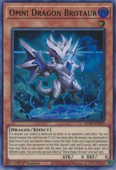 Omni Dragon Brotaur 2020 Tin of Lost Memories Yu-Gi-Oh! card