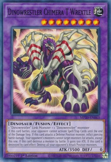 Dinowrestler Chimera T Wrextle 2020 Tin of Lost Memories Yu-Gi-Oh! card