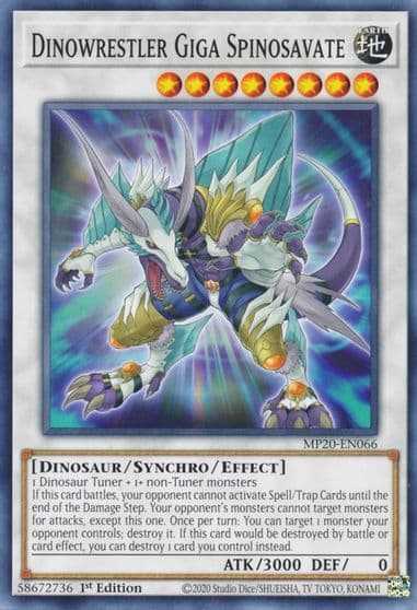 Dinowrestler Giga Spinosavate 2020 Tin of Lost Memories Yu-Gi-Oh! card