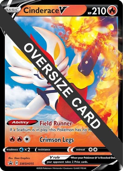 Cinderace V - SWSH015 Jumbo Cards Pokemon card