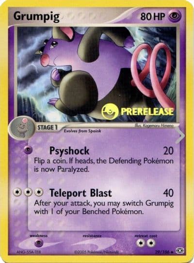 Grumpig (Prerelease) Nintendo Promos Pokemon card