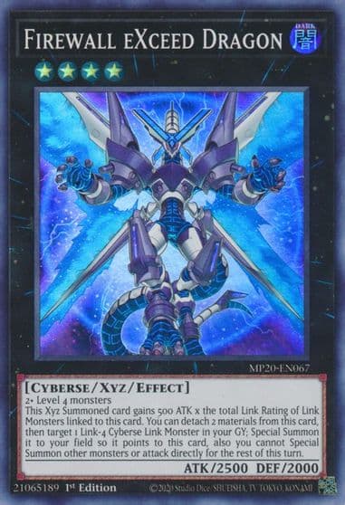 Firewall eXceed Dragon 2020 Tin of Lost Memories Yu-Gi-Oh! card