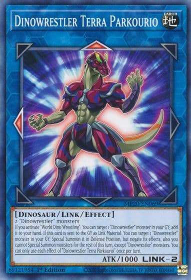 Dinowrestler Terra Parkourio 2020 Tin of Lost Memories Yu-Gi-Oh! card