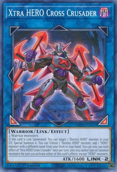 Xtra HERO Cross Crusader 2020 Tin of Lost Memories Yu-Gi-Oh! card
