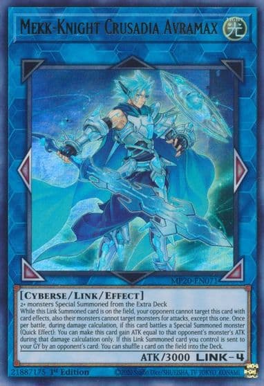 Mekk Knight Crusadia Avramax 2020 Tin of Lost Memories Yu-Gi-Oh! card