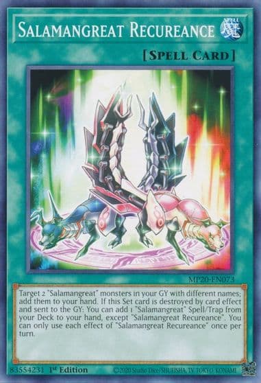 Salamangreat Recureance 2020 Tin of Lost Memories Yu-Gi-Oh! card
