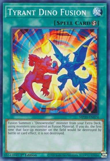 Tyrant Dino Fusion 2020 Tin of Lost Memories Yu-Gi-Oh! card