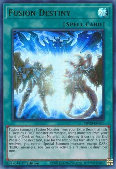 Fusion Destiny 2020 Tin of Lost Memories Yu-Gi-Oh! card