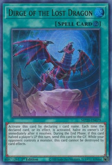 Dirge of the Lost Dragon 2020 Tin of Lost Memories Yu-Gi-Oh! card