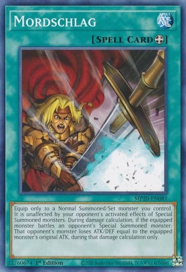 Mordschlag 2020 Tin of Lost Memories Yu-Gi-Oh! card