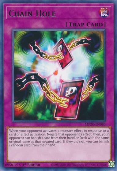 Chain Hole 2020 Tin of Lost Memories Yu-Gi-Oh! card