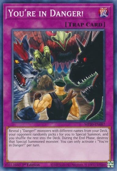 Youre in Danger 2020 Tin of Lost Memories Yu-Gi-Oh! card