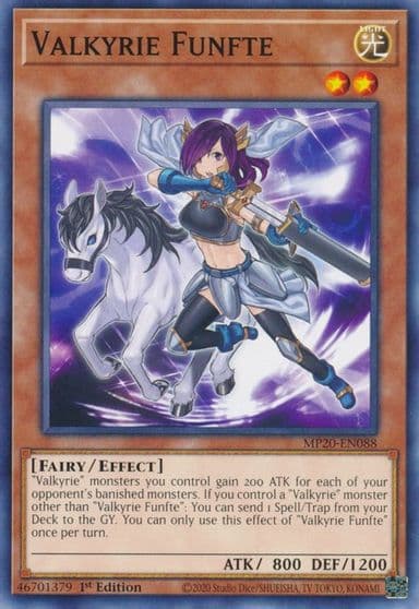 Valkyrie Funfte 2020 Tin of Lost Memories Yu-Gi-Oh! card