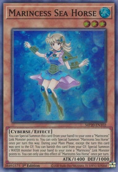 Marincess Sea Horse 2020 Tin of Lost Memories Yu-Gi-Oh! card