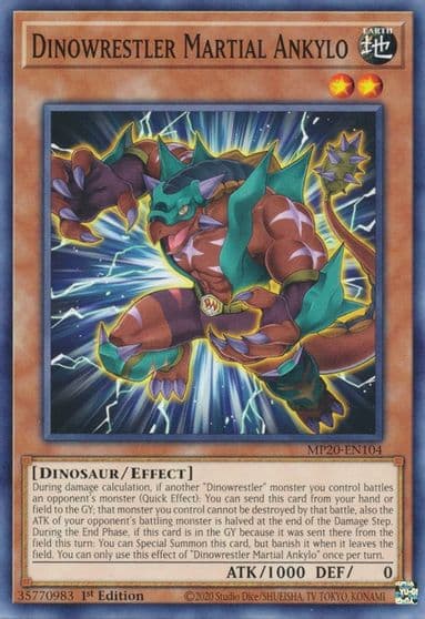 Dinowrestler Martial Ankylo 2020 Tin of Lost Memories Yu-Gi-Oh! card