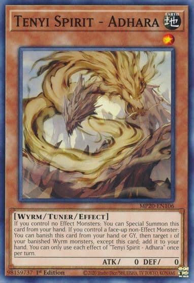Tenyi Spirit Adhara 2020 Tin of Lost Memories Yu-Gi-Oh! card