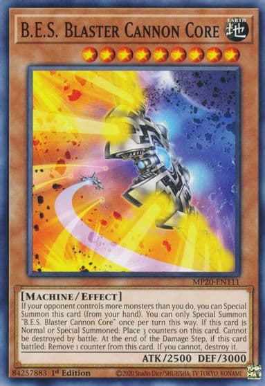 BES Blaster Cannon Core 2020 Tin of Lost Memories Yu-Gi-Oh! card