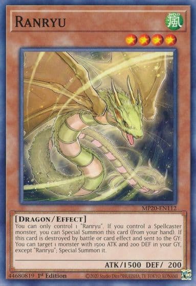 Ranryu 2020 Tin of Lost Memories Yu-Gi-Oh! card