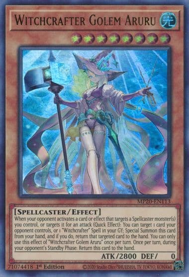 Witchcrafter Golem Aruru 2020 Tin of Lost Memories Yu-Gi-Oh! card