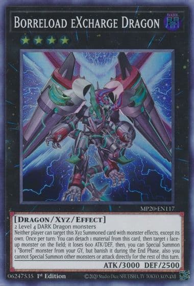 Borreload eXcharge Dragon 2020 Tin of Lost Memories Yu-Gi-Oh! card