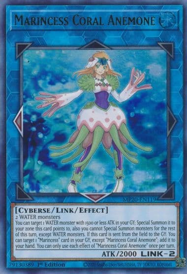 Marincess Coral Anemone 2020 Tin of Lost Memories Yu-Gi-Oh! card