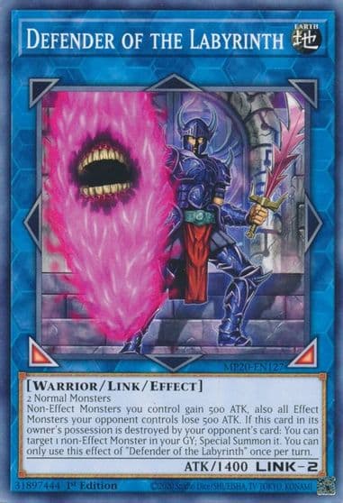 Defender of the Labyrinth 2020 Tin of Lost Memories Yu-Gi-Oh! card