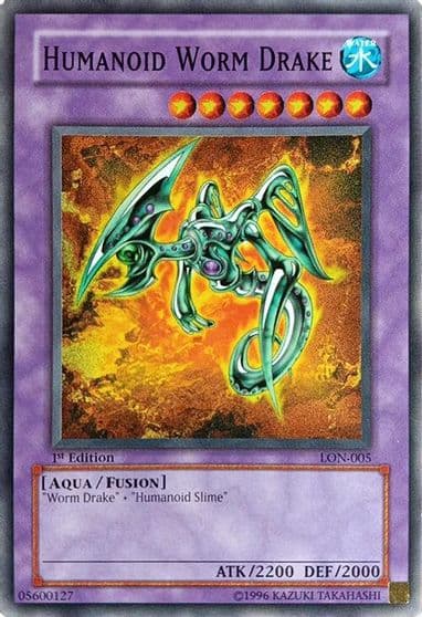 Humanoid Worm Drake Labyrinth of Nightmare Yu-Gi-Oh! card