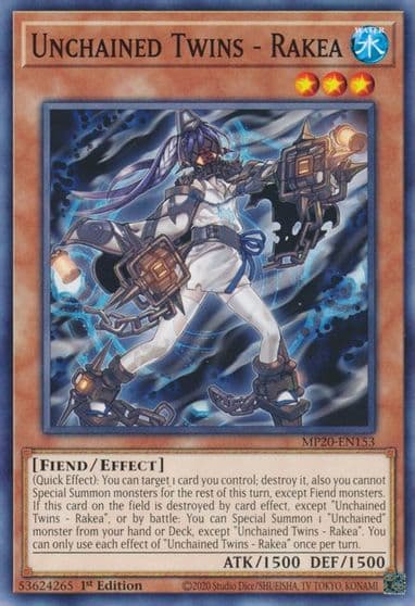 Unchained Twins Rakea 2020 Tin of Lost Memories Yu-Gi-Oh! card