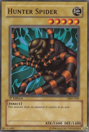 Hunter Spider Metal Raiders Yu-Gi-Oh! card