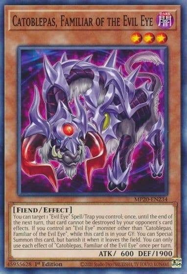 Catoblepas Familiar of the Evil Eye 2020 Tin of Lost Memories Yu-Gi-Oh! card