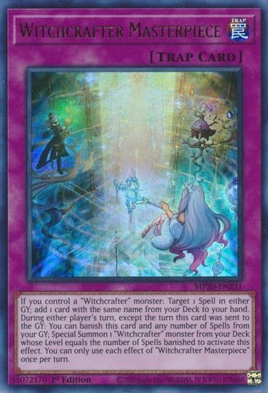 Witchcrafter Masterpiece 2020 Tin of Lost Memories Yu-Gi-Oh! card