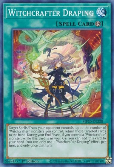Witchcrafter Draping 2020 Tin of Lost Memories Yu-Gi-Oh! card