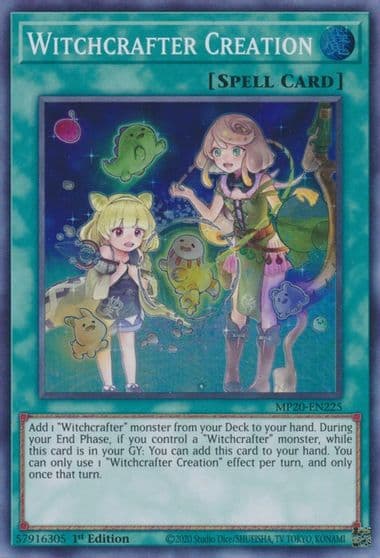 Witchcrafter Creation 2020 Tin of Lost Memories Yu-Gi-Oh! card