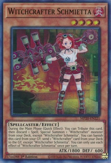 Witchcrafter Schmietta 2020 Tin of Lost Memories Yu-Gi-Oh! card