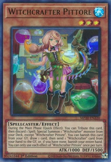 Witchcrafter Pittore 2020 Tin of Lost Memories Yu-Gi-Oh! card