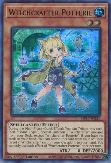Witchcrafter Potterie 2020 Tin of Lost Memories Yu-Gi-Oh! card